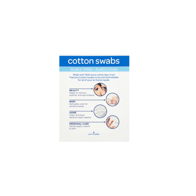 Cotton Swabs, Plastic Sticks, Double-Tipped – 5 Packs | Soft Tips for Personal Care and Cleaning