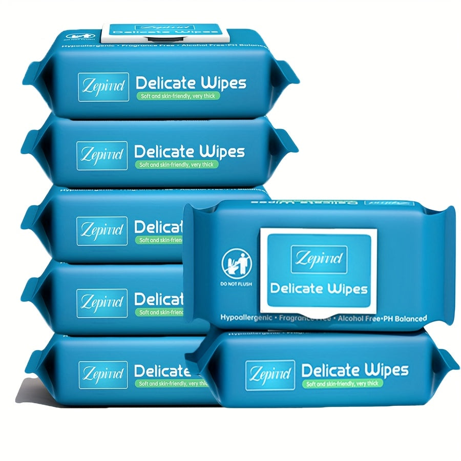 7pcs 7.87x11.81inch Extra-Large Disposable Body Wipes Flip-Top Packaging with Reusable Seal for Body And Hand Cleansing Personal Care for Seniors, Pregnant Women, And Individuals with Disabilities 40pcs\u002FPACK