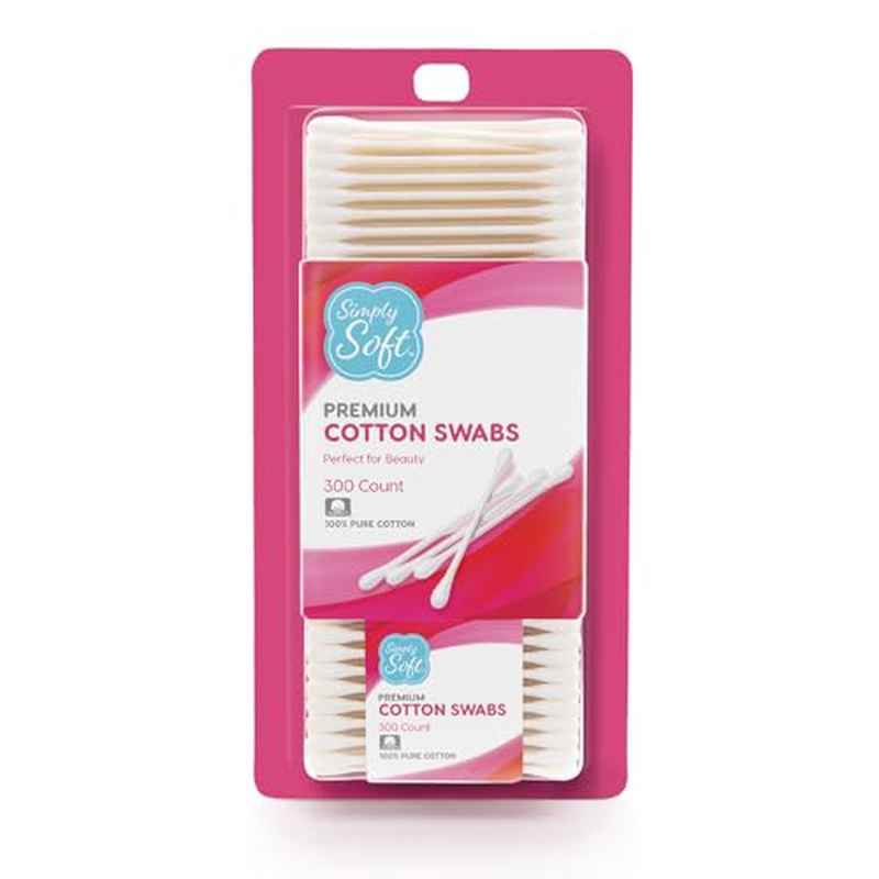 300 x 4 Count Simply Soft Tip Applicators | Double Round Tips for Hygiene and Beauty