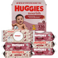 Huggies Nourish Scented Baby Wipes, 6 Packs (336 Wipes Total)