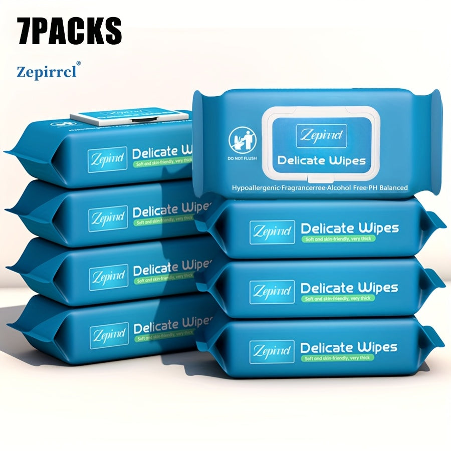 7pcs 7.87x11.81inch Extra-Large Disposable Body Wipes Flip-Top Packaging with Reusable Seal for Body And Hand Cleansing Personal Care for Seniors, Pregnant Women, And Individuals with Disabilities 40pcs\u002FPACK