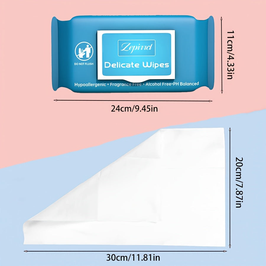 7pcs 7.87x11.81inch Extra-Large Disposable Body Wipes Flip-Top Packaging with Reusable Seal for Body And Hand Cleansing Personal Care for Seniors, Pregnant Women, And Individuals with Disabilities 40pcs\u002FPACK