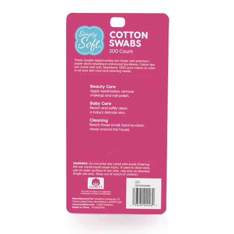 300 x 4 Count Simply Soft Tip Applicators | Double Round Tips for Hygiene and Beauty