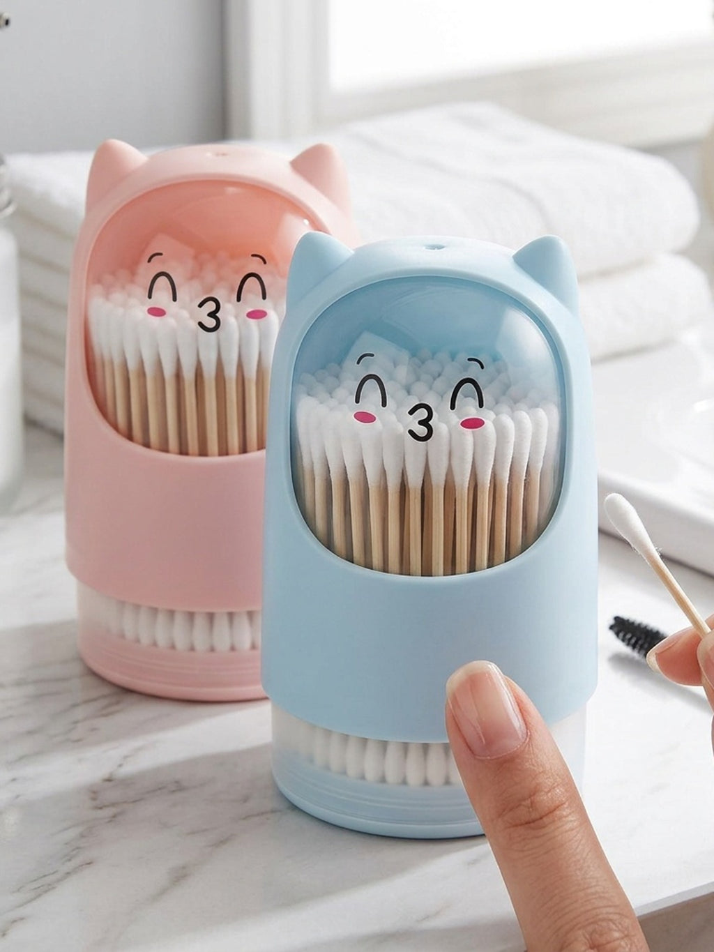 swabs, paper sticks, threaded heads, ultra-fine ear cleaning, wholesale in supermarkets and department stores, rotating cartoon swabs