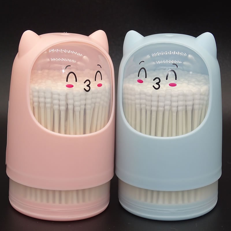 swabs, paper sticks, threaded heads, ultra-fine ear cleaning, wholesale in supermarkets and department stores, rotating cartoon swabs