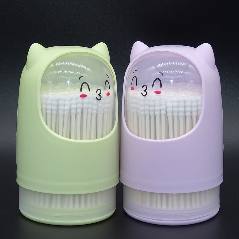 swabs, paper sticks, threaded heads, ultra-fine ear cleaning, wholesale in supermarkets and department stores, rotating cartoon swabs