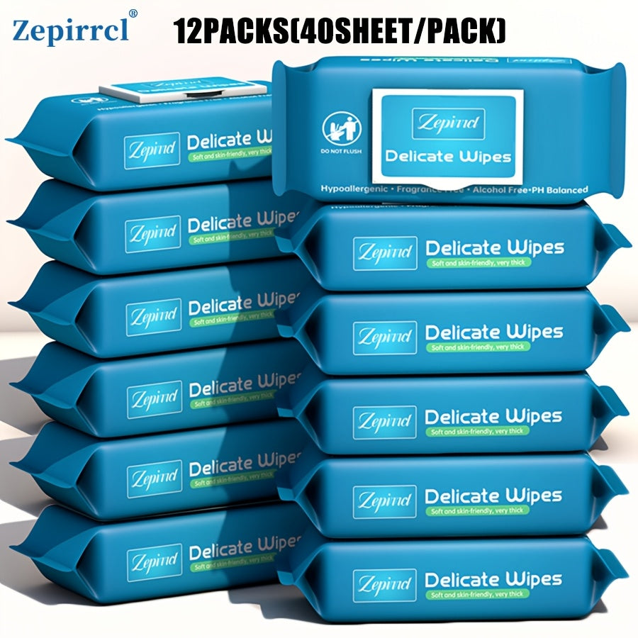 12PACKS(10\u002F40 Sheets\u002Fpack) Single-use Wet Wipes Pull-out Style Sanitary Cleansing Wipes Suitable For All Skin Types Flip-Top Packaging Ideal For Household Cleaning, Outdoor Use, Travel, And Skin Care 7.87*11.81inch\u002F5.91*7.87inch