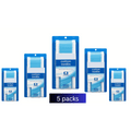 Cotton Swabs, Plastic Sticks, Double-Tipped – 5 Packs | Soft Tips for Personal Care and Cleaning
