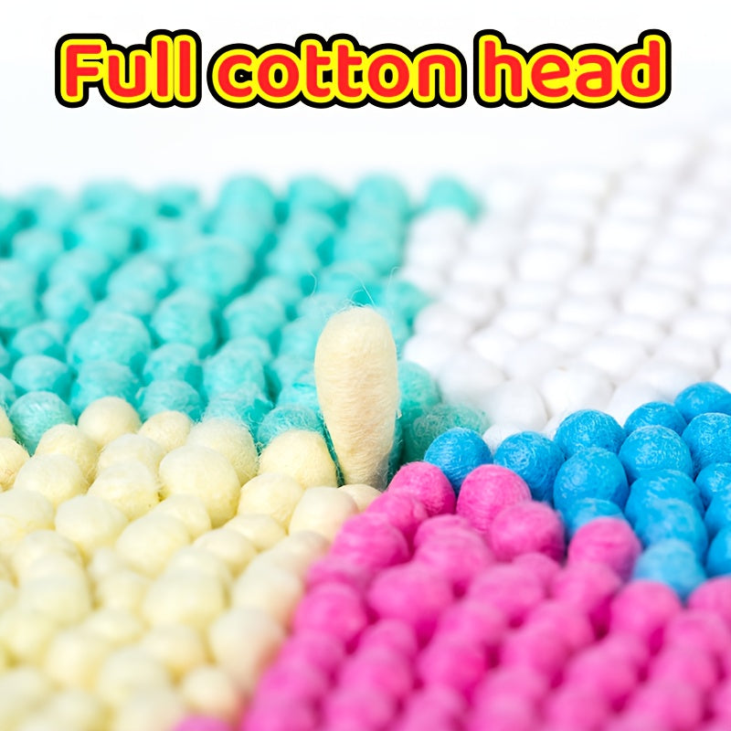 1000 Colored Swabs (2 Boxes) | with Its Pointed Toe Design And Soft Tip, It'S Perfect for Makeup Removal, Delicate Skincare, And Ear Hygiene, Making It a Must-Have for At-Home Grooming